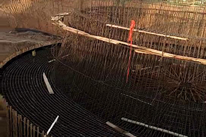合肥砼烟囱新建施工现场
